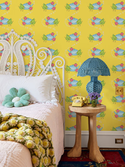 life is a banquet scroll wallpaper by lingua franca daffodil