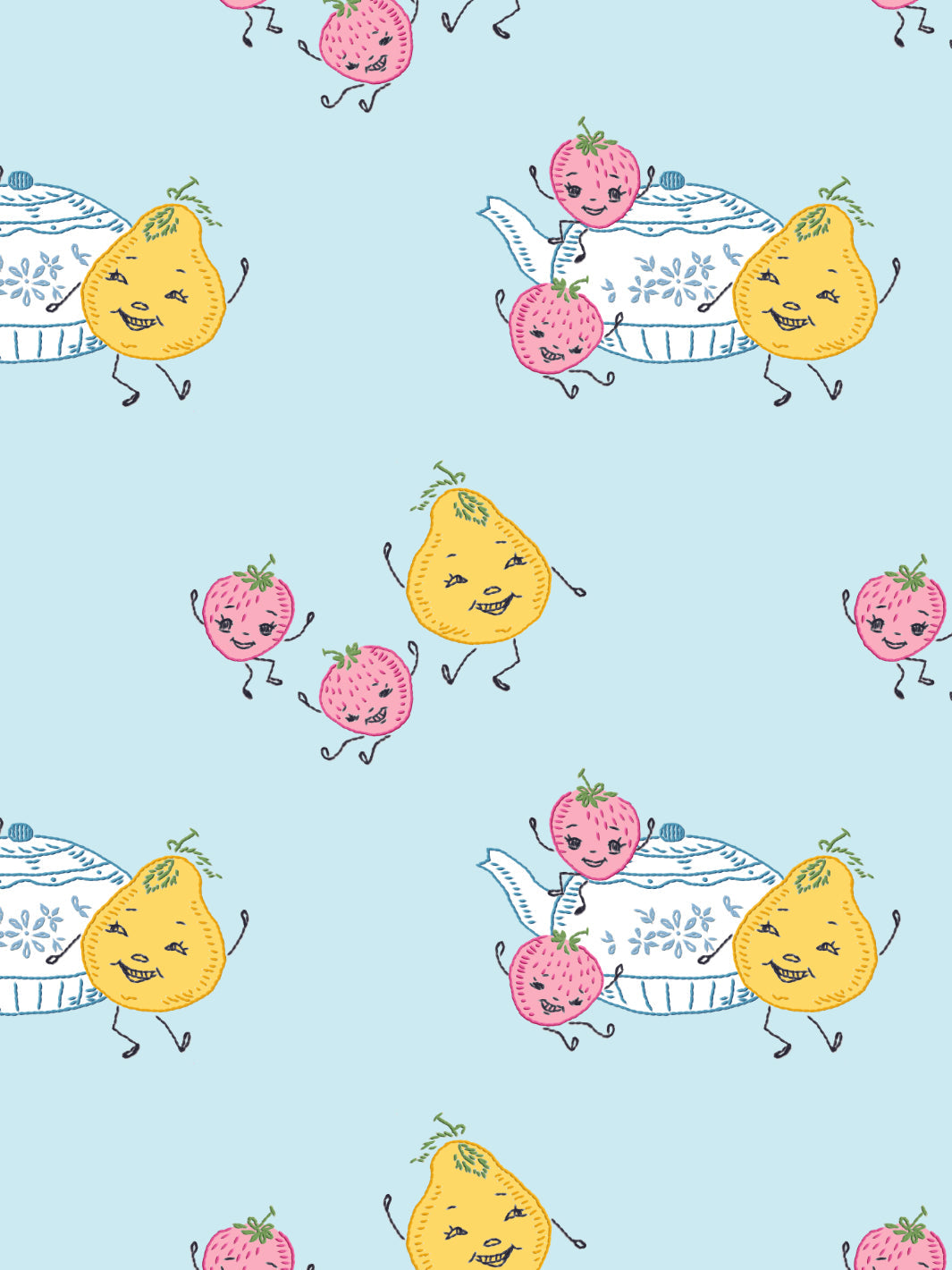 life-is-a-banquet-toss-wallpaper-by-lingua-franca-pale-blue