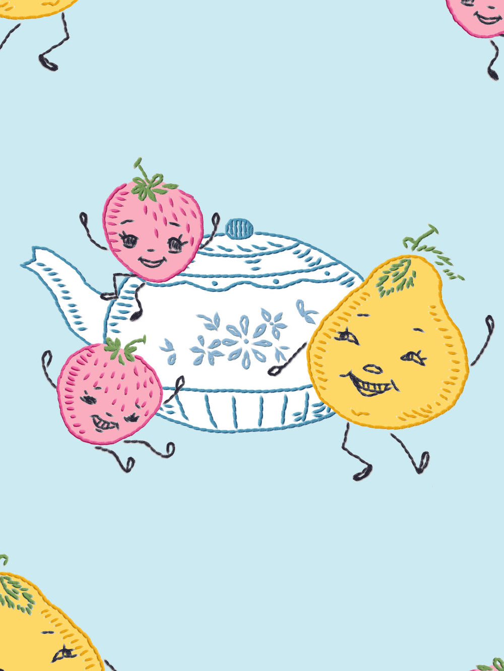 life-is-a-banquet-toss-wallpaper-by-lingua-franca-pale-blue