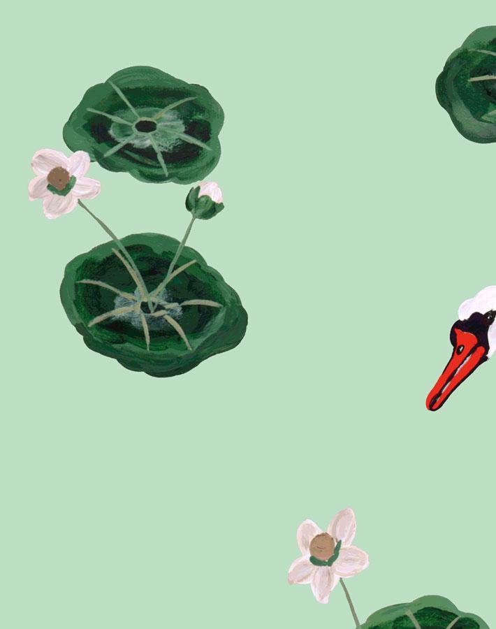 lily-pad-lake-aventurine-wallpaper-by-carly-beck
