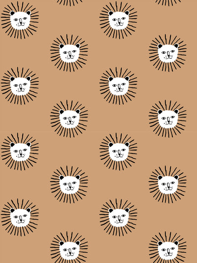 'Lion's Mane' Wallpaper by Tea Collection - Brown