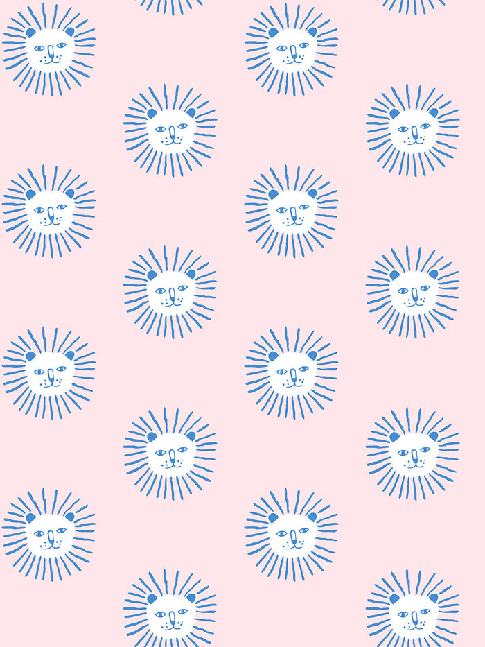 'Lion's Mane' Wallpaper by Tea Collection - Cerulean