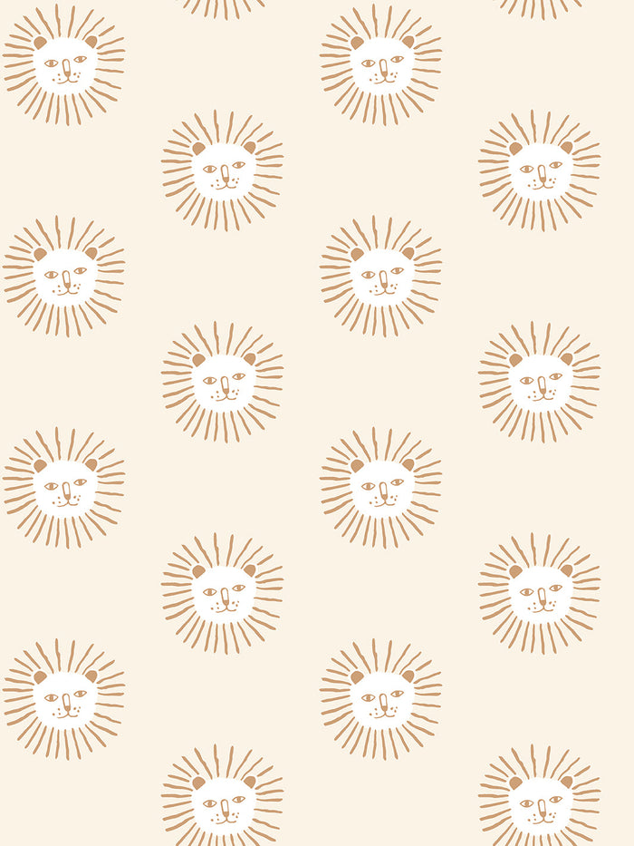 Papier peint 'Lion's Mane' par Tea Collection - ivoire