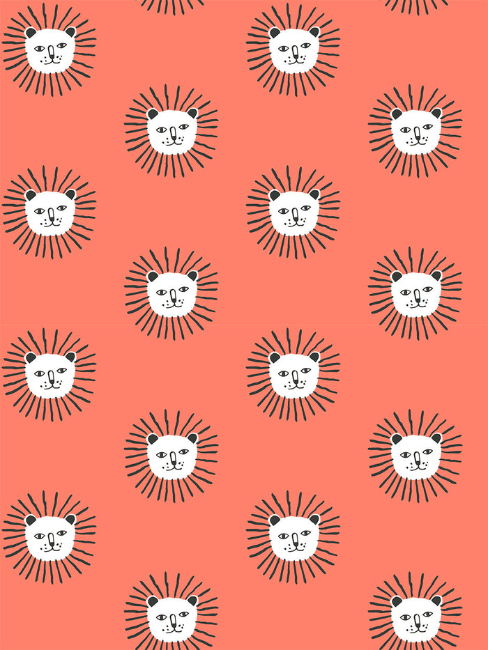 Papier peint 'Lion's Mane' par Tea Collection - Pastèque