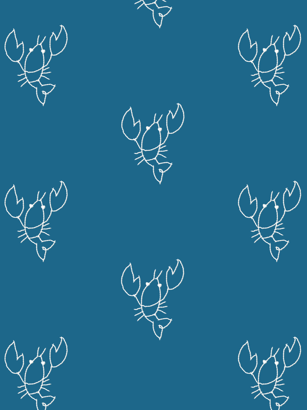 lobsters wallpaper by lingua franca cadet blue