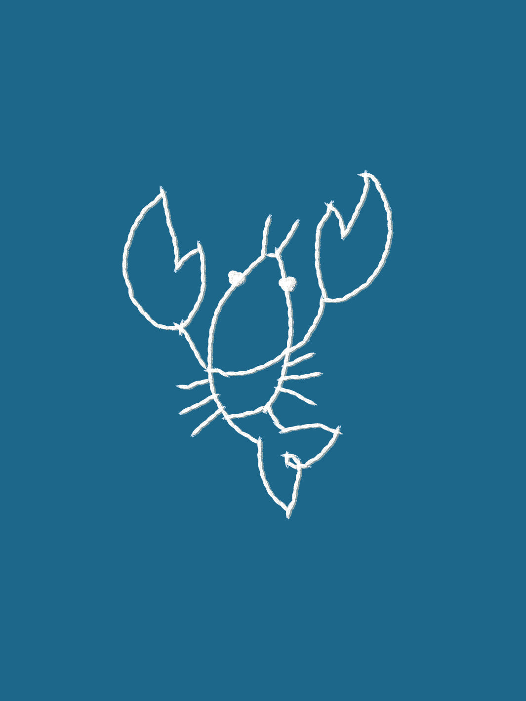 lobsters wallpaper by lingua franca cadet blue