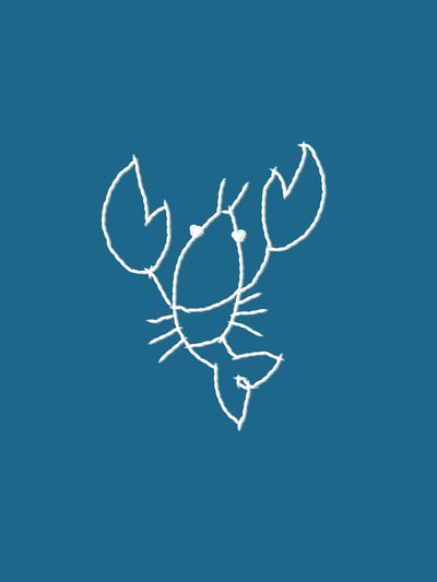 'Lobsters' Wallpaper by Lingua Franca - Cadet Blue