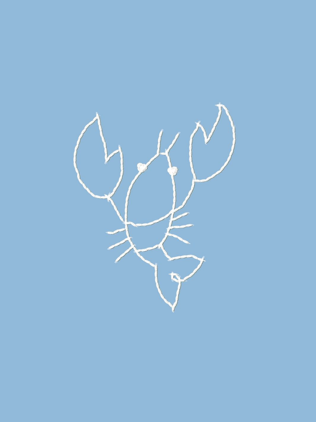 'Lobsters' Wallpaper by Lingua Franca - Cornflower