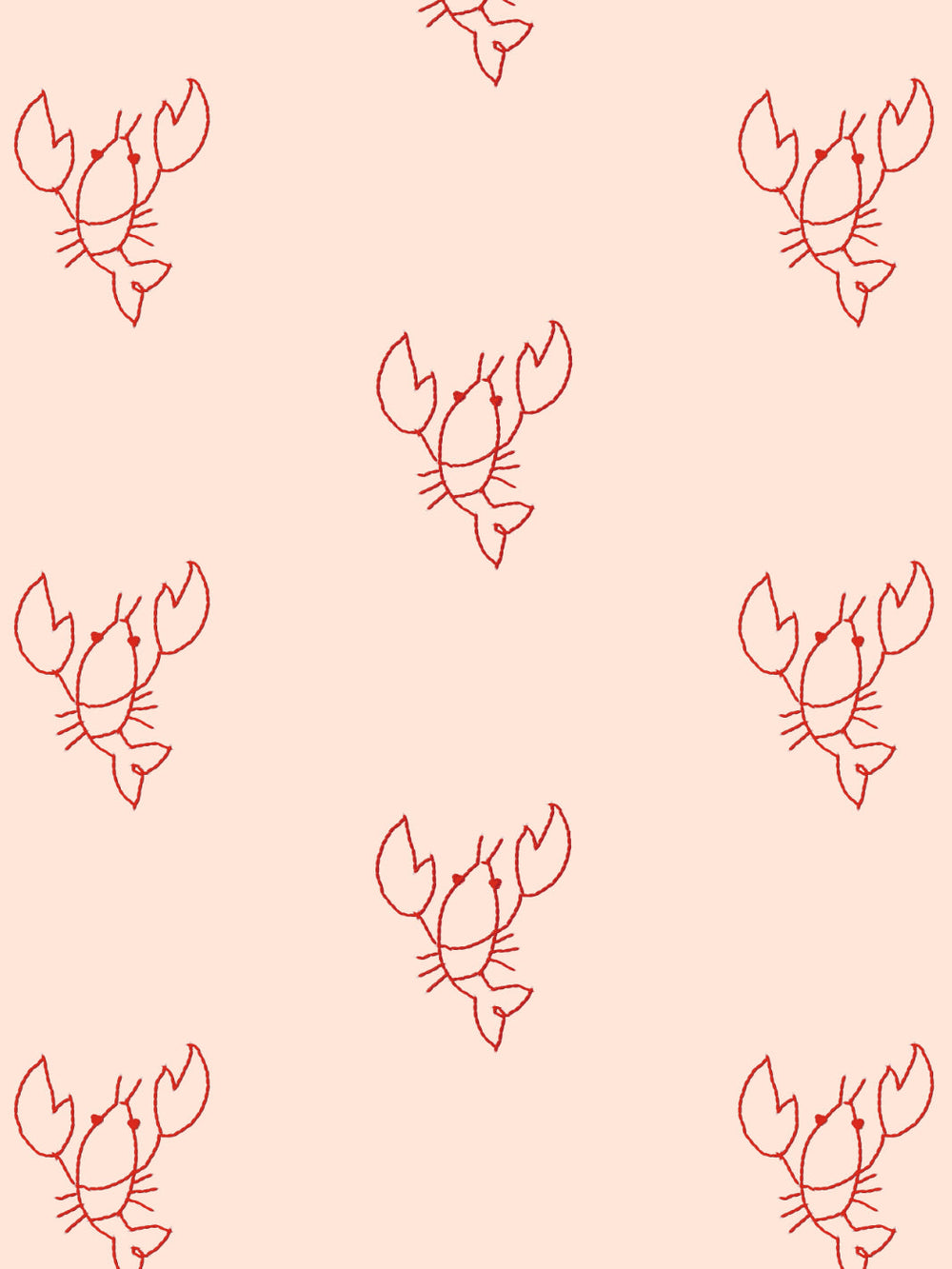 lobsters-wallpaper-by-lingua-franca-red-on-peach