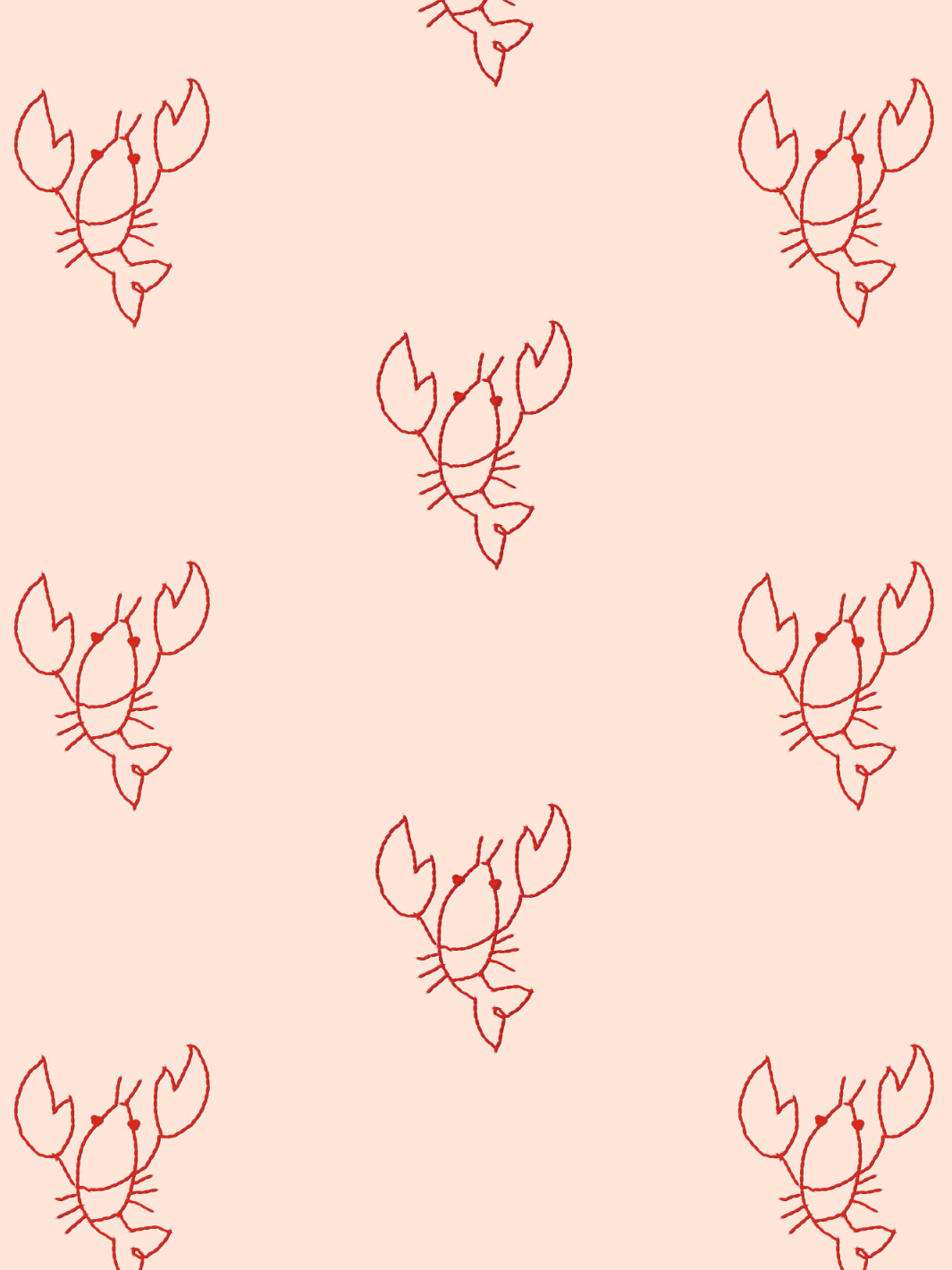 lobsters-wallpaper-by-lingua-franca-red-on-peach
