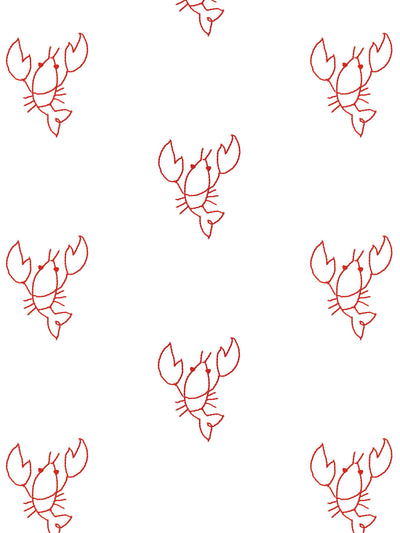 'Lobsters' Wallpaper by Lingua Franca - Red
