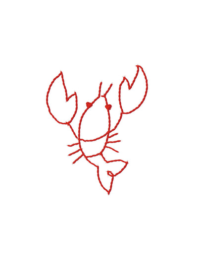 'Lobsters' Wallpaper by Lingua Franca - Red