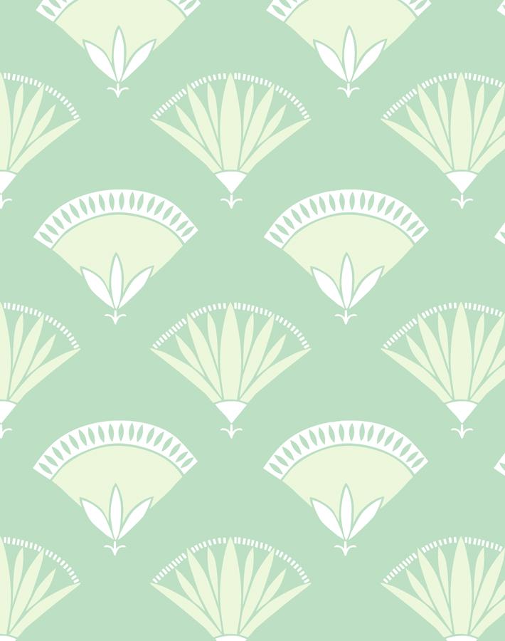 'Lotus Papyrus' Wallpaper by Tea Collection - Aventurine