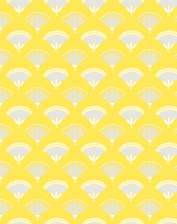 'Lotus Papyrus' Wallpaper by Tea Collection - Daffodil