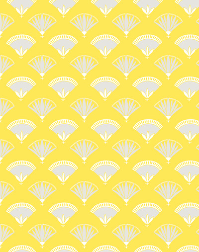 'Lotus Papyrus' Wallpaper by Tea Collection - Daffodil