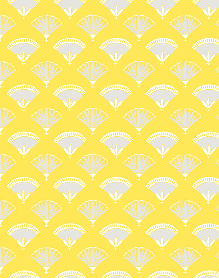 'Lotus Papyrus' Wallpaper by Tea Collection - Daffodil