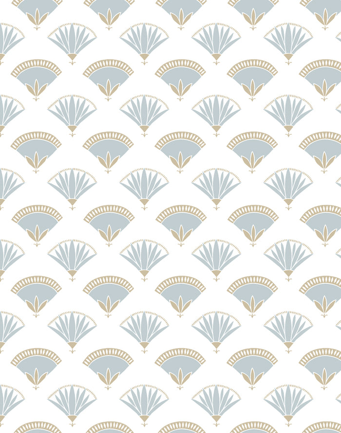 'Lotus Papyrus' Wallpaper by Tea Collection - Elephant
