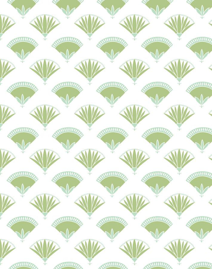 'Lotus Papyrus' Wallpaper by Tea Collection - Moss