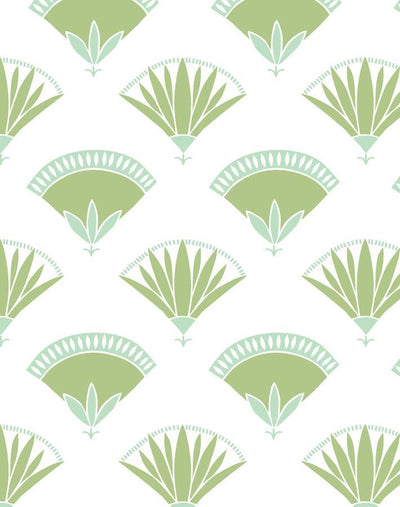 'Lotus Papyrus' Wallpaper by Tea Collection - Moss