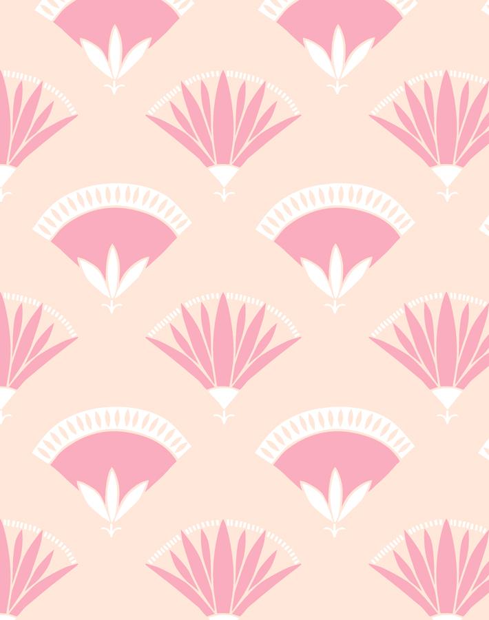 'Lotus Papyrus' Wallpaper by Tea Collection - Peach