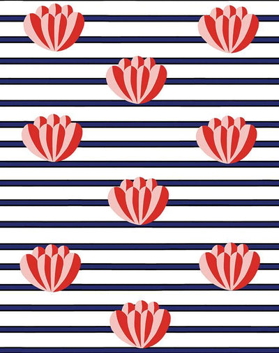 lotus stripe navy