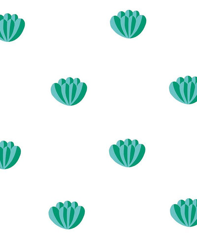 'Lotus' Wallpaper by Clare V. - Caribbean