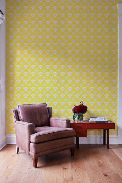 'Lotus Papyrus' Wallpaper by Tea Collection - Daffodil