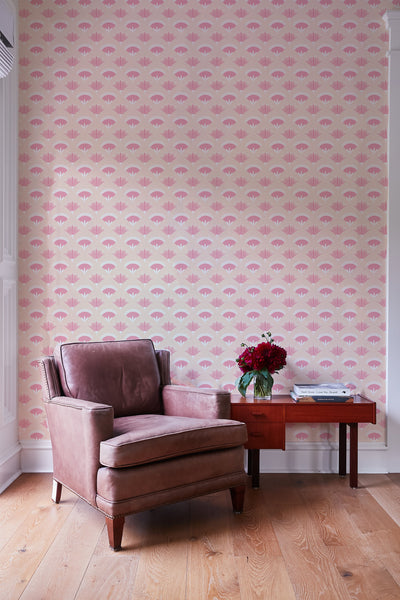 'Lotus Papyrus' Wallpaper by Tea Collection - Peach