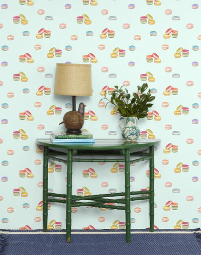 'Macarons' Wallpaper by Nathan Turner - Robins Egg