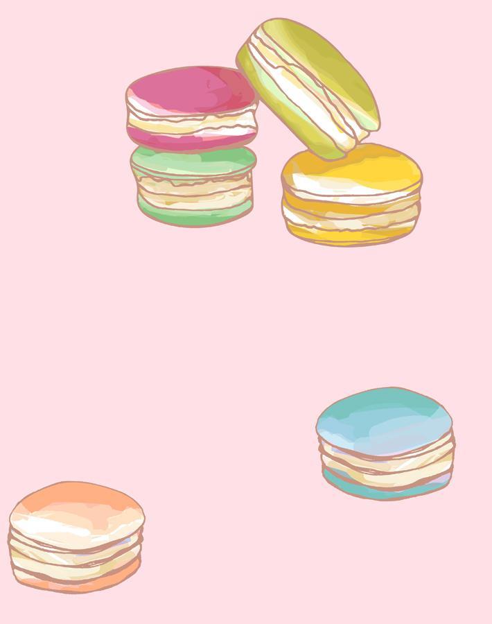 macarons pink
