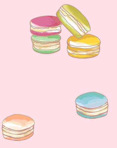 'Macarons' Wallpaper by Nathan Turner - Pink