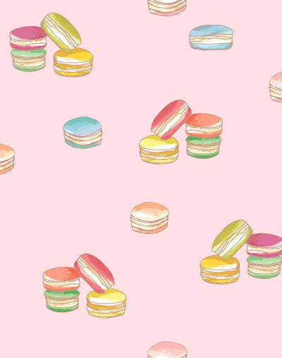 'Macarons' Wallpaper by Nathan Turner - Pink