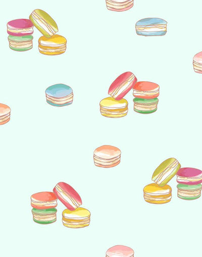 'Macarons' Wallpaper by Nathan Turner - Robins Egg