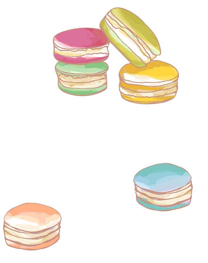 macarons-white