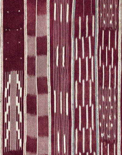 'Small Madison Stripe' Wallpaper by Chris Benz - Aubergine