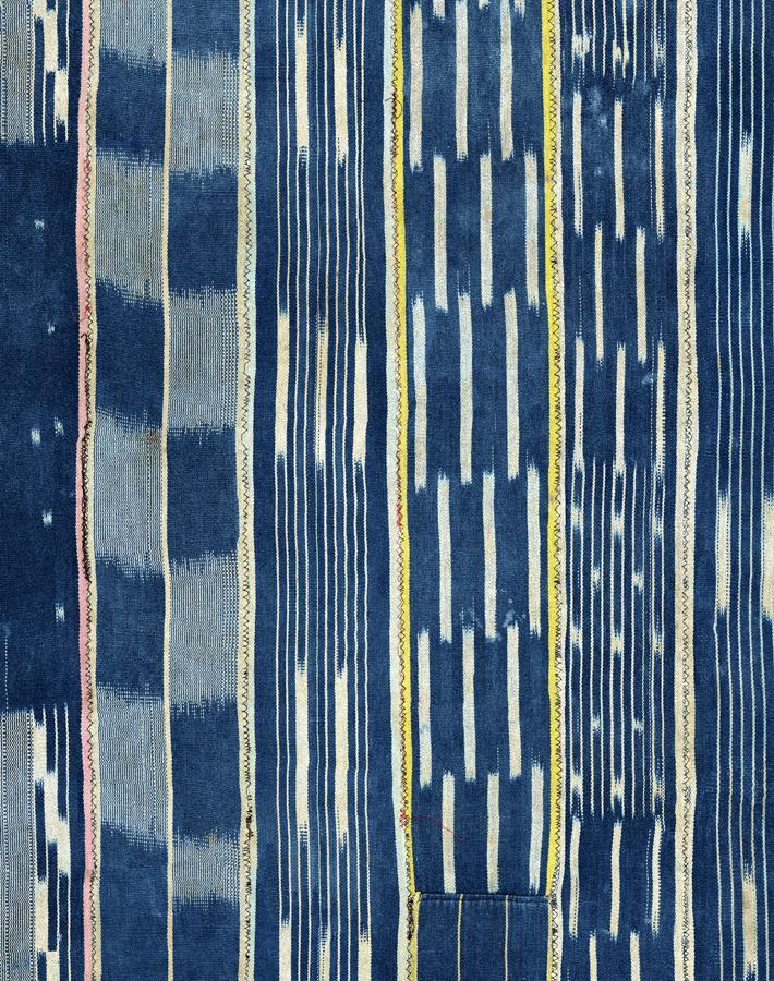 'Small Madison Stripe' Wallpaper by Chris Benz - Indigo