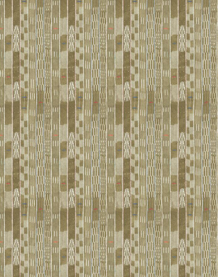 'Small Madison Stripe' Wallpaper by Chris Benz - Tan