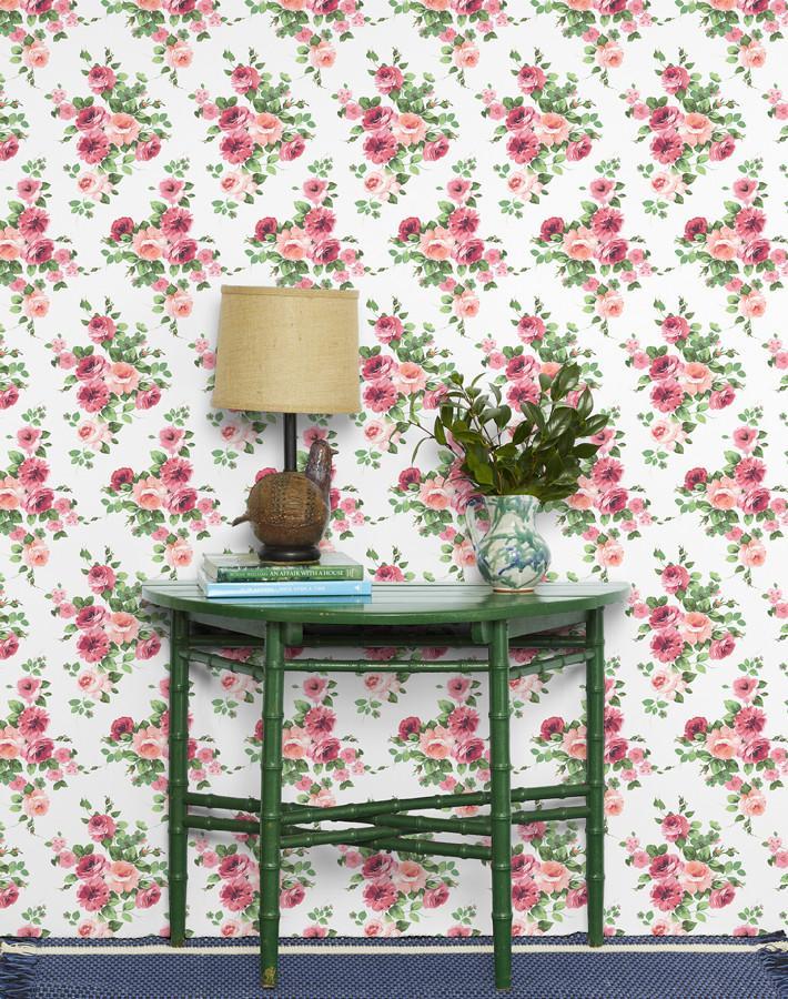 'Maggie May' Wallpaper by Wallshoppe - Pink