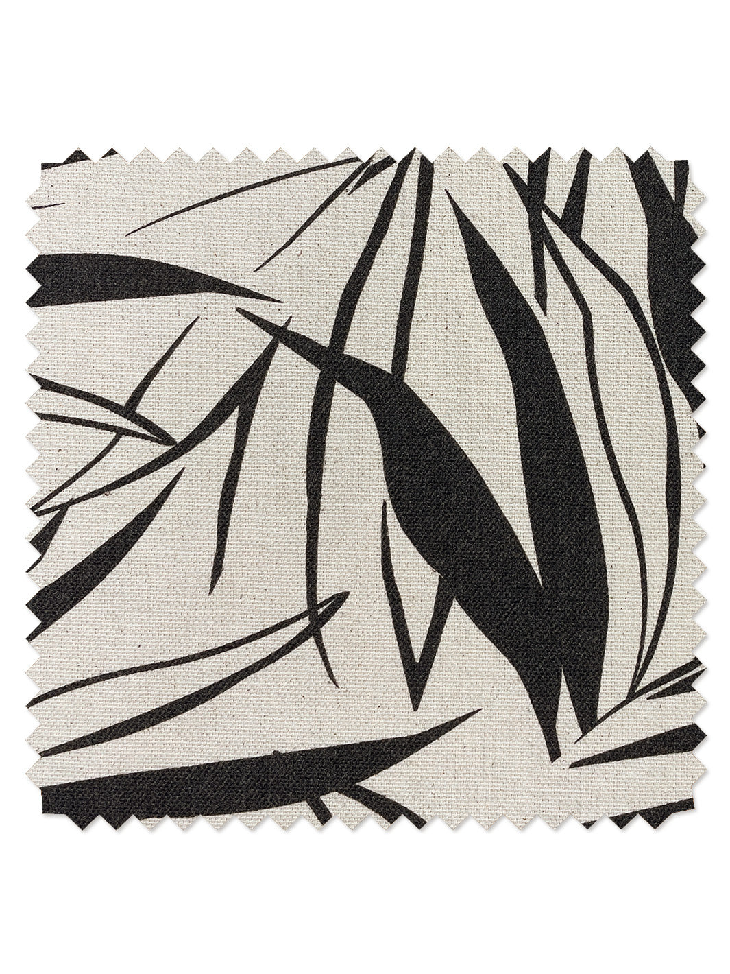 fabric by the yard majesty palm black on raw canvas
