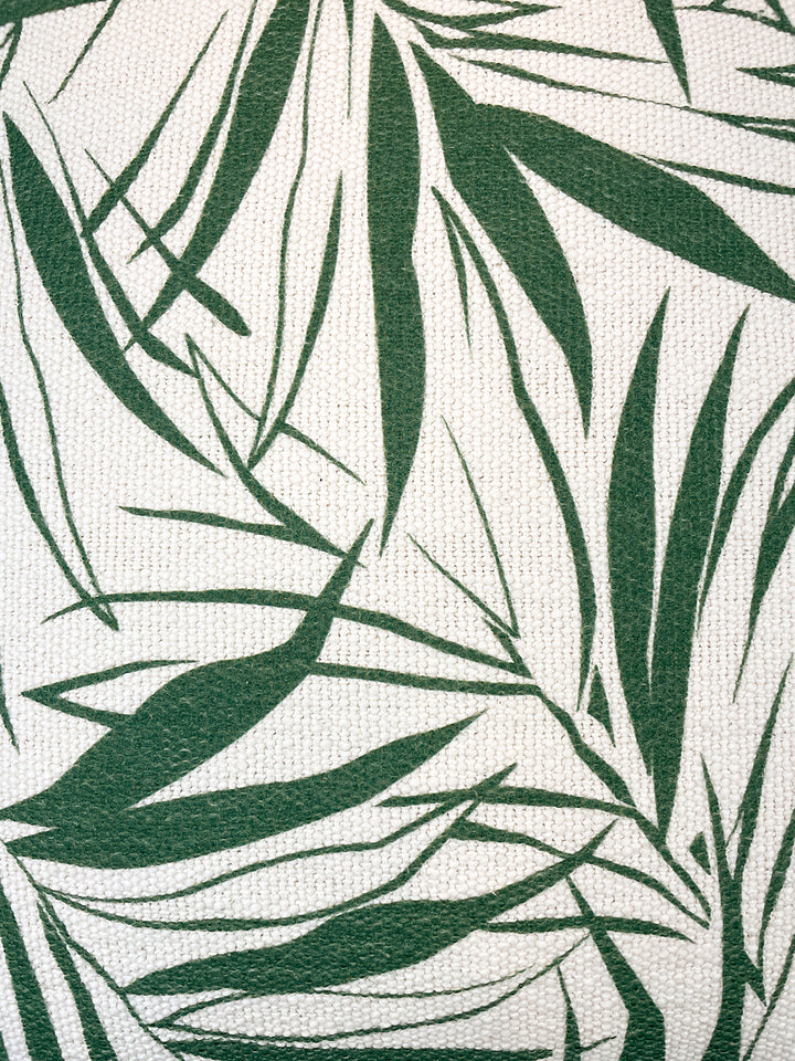 majesty palm throw pillow green on california cotton