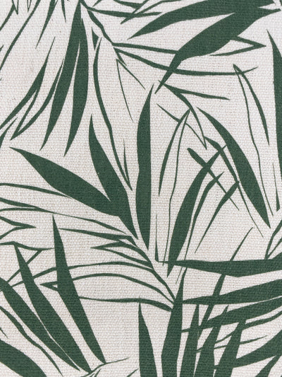 fabric by the yard majesty palm green on organic twill
