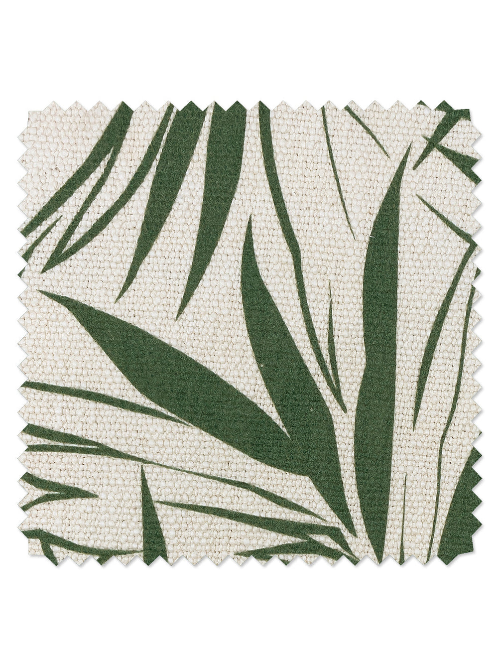 fabric by the yard majesty palm green on organic twill
