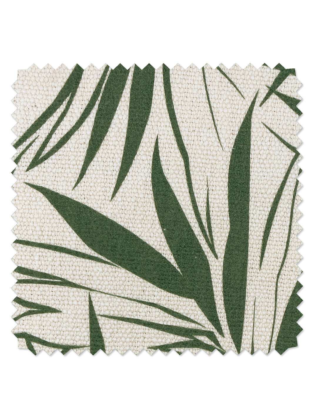 fabric by the yard majesty palm green on organic twill