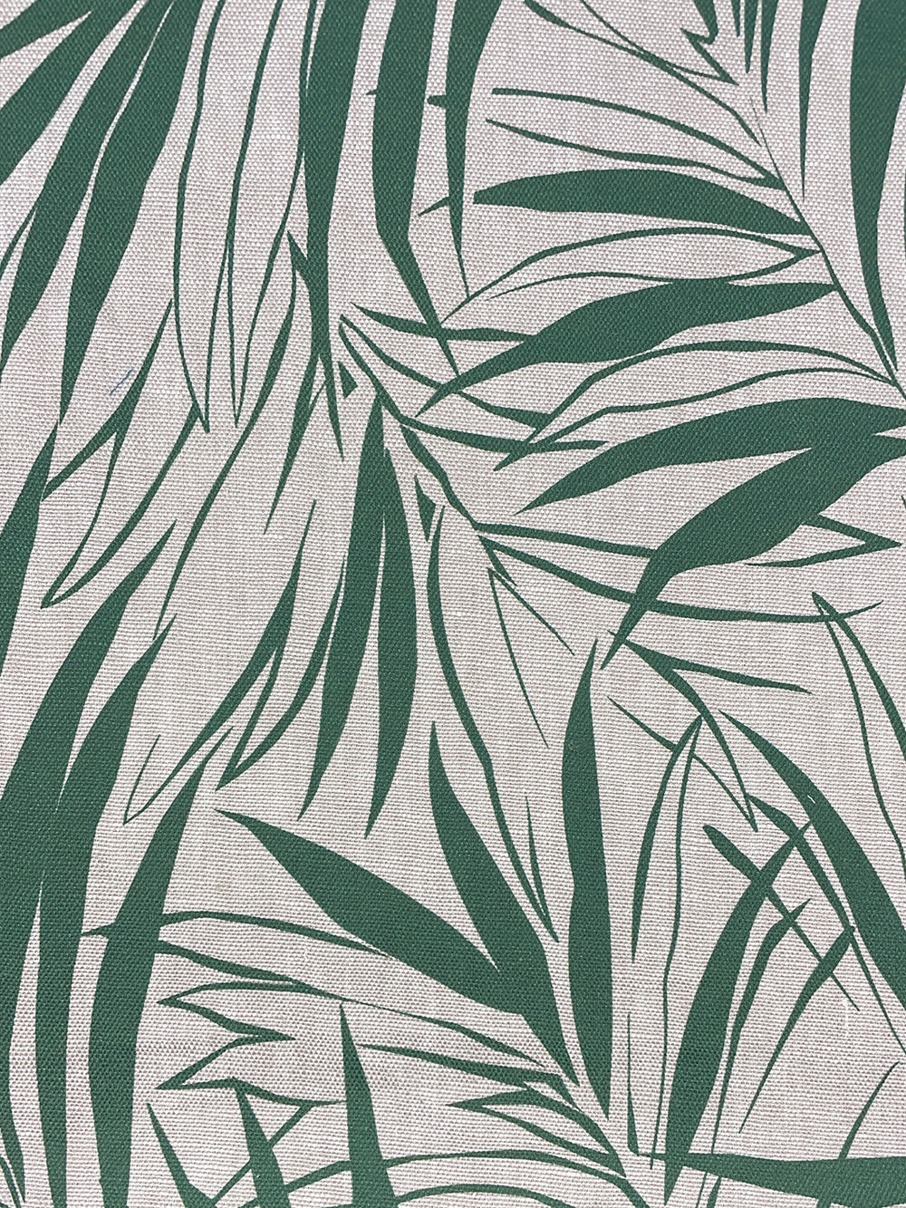 fabric by the yard majesty palm green on organic twill