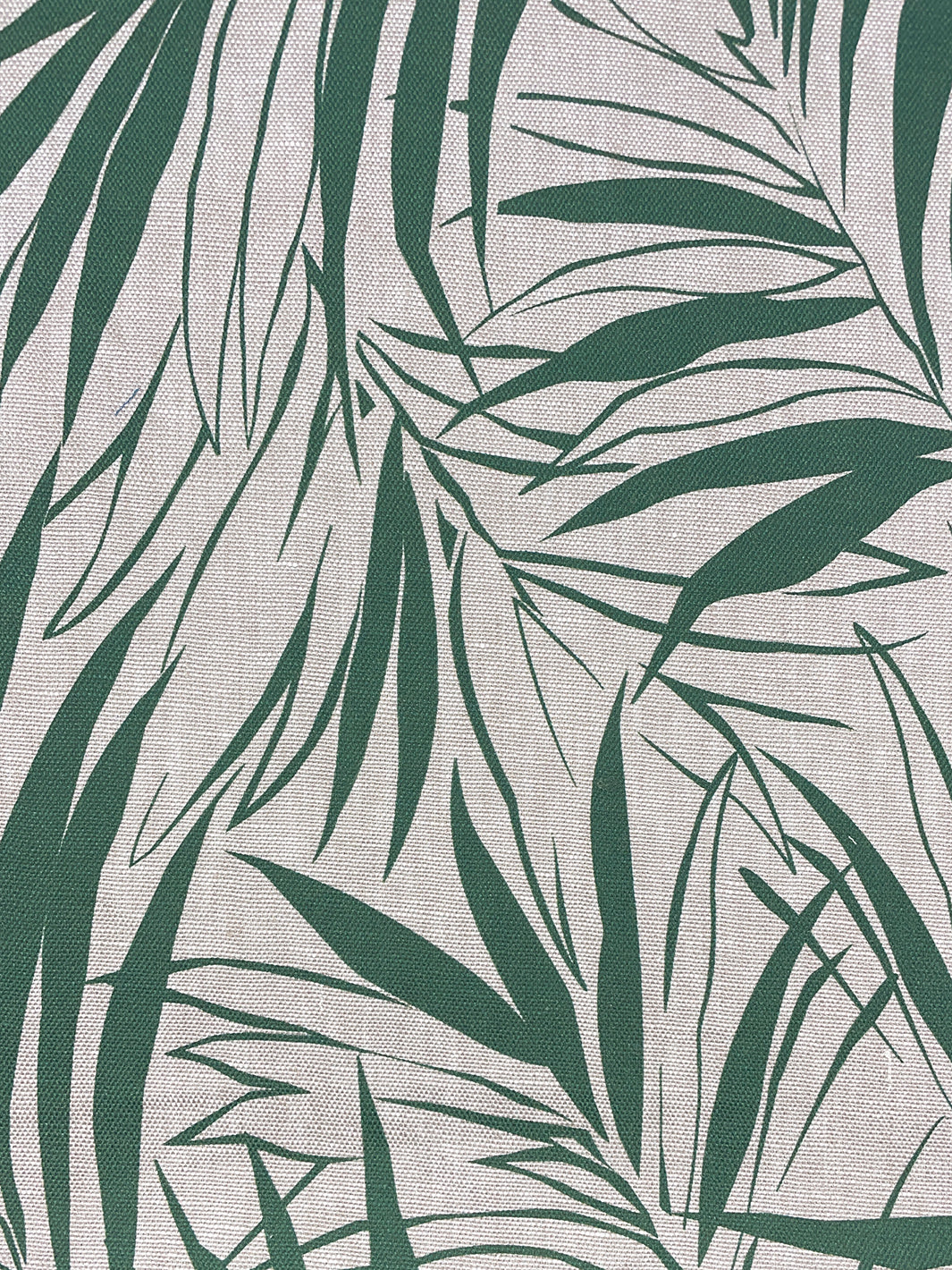 fabric by the yard majesty palm green on organic twill