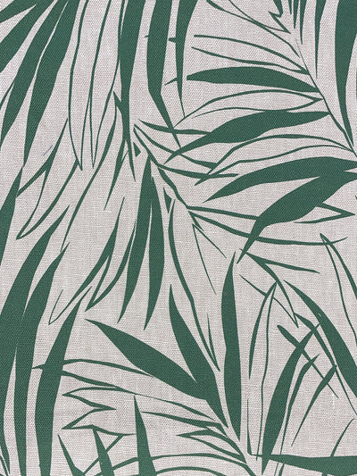 fabric by the yard majesty palm green on linen