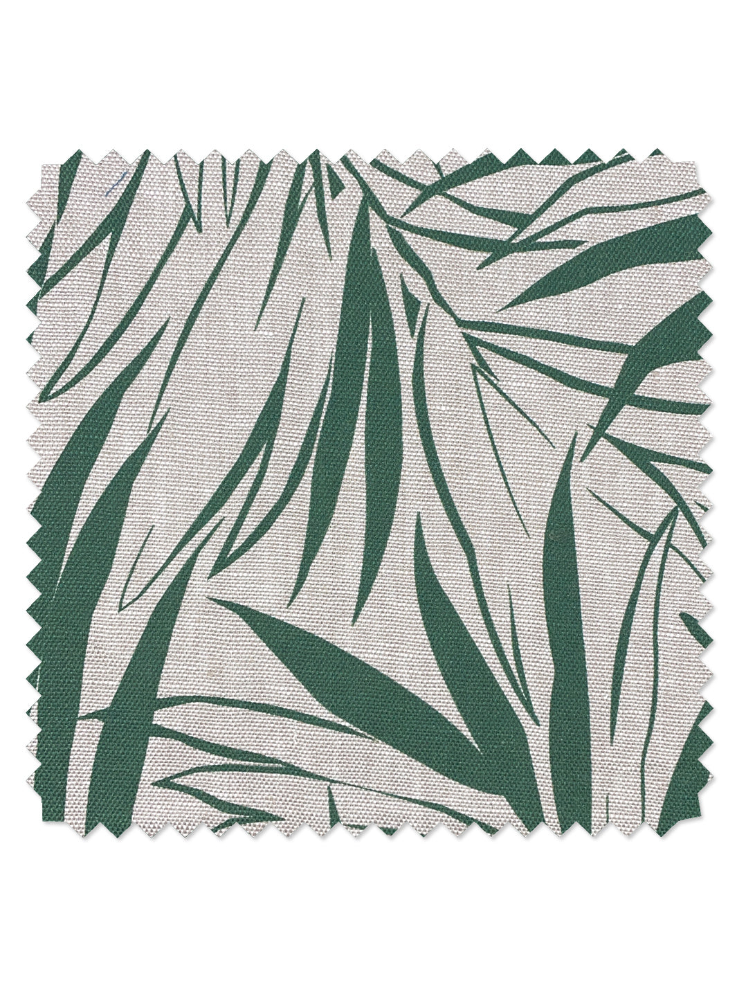 fabric by the yard majesty palm green on raw canvas