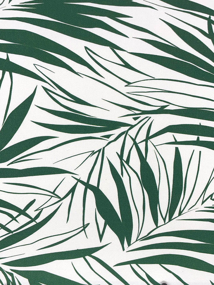 fabric by the yard majesty palm green on raw canvas