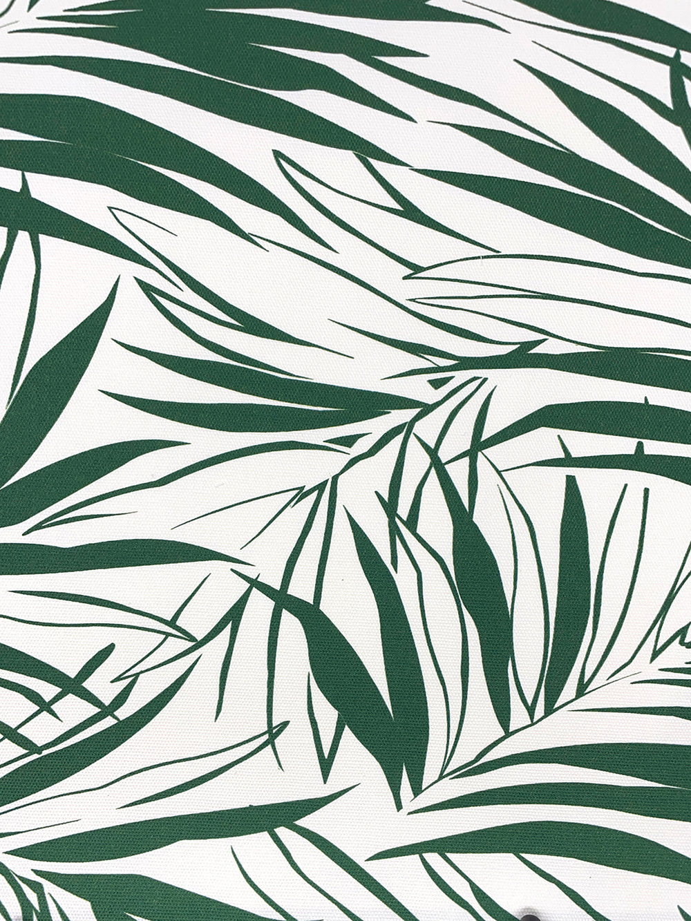 fabric by the yard majesty palm green on organic twill