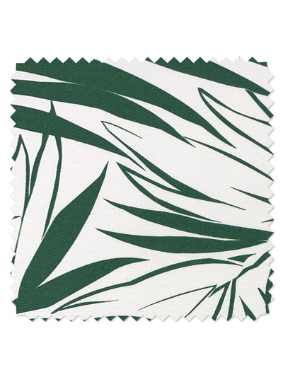 fabric by the yard majesty palm green on organic twill